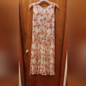 beautiful floral Coldwater Creek summer size p6 dress
